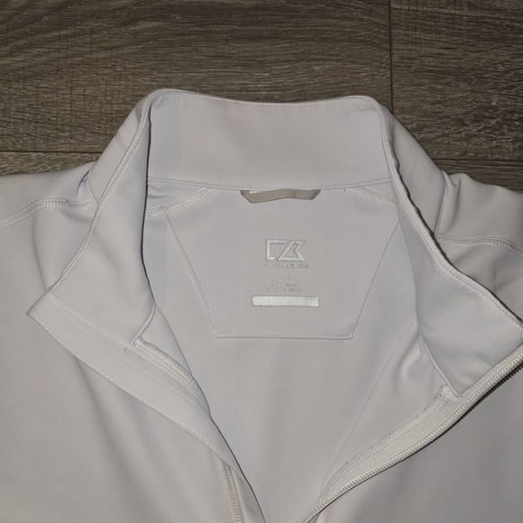 Cutter & Buck White Zip Up Sweater - Picture 3 of 3